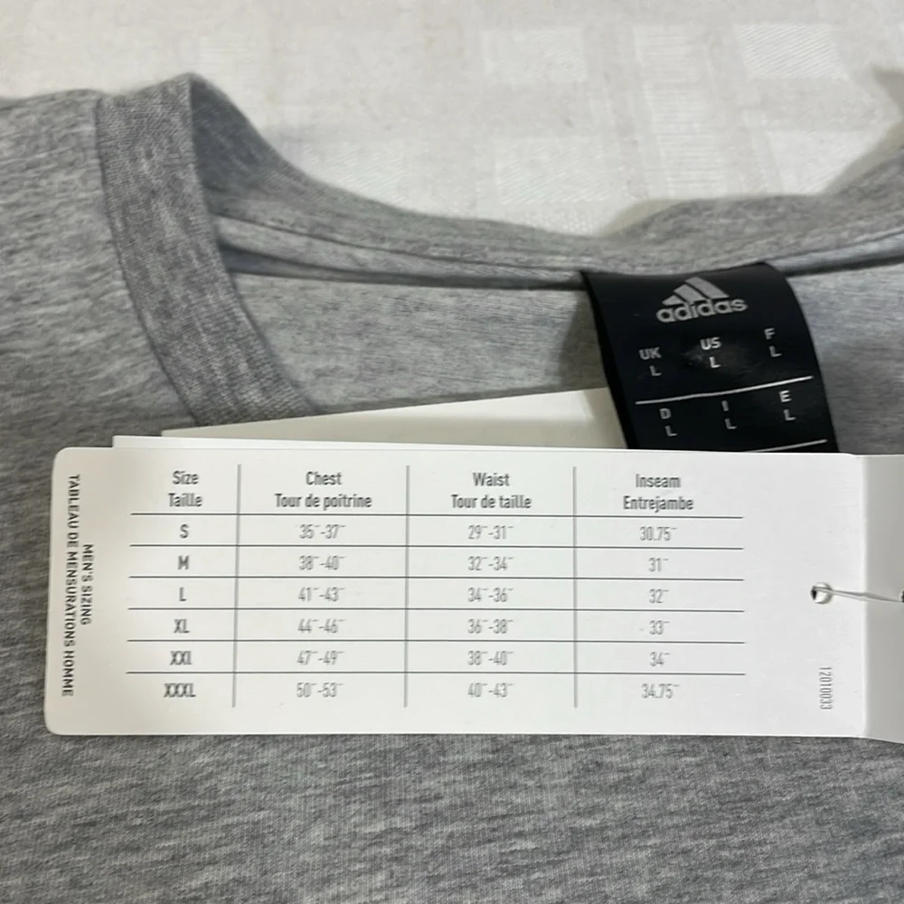 NWT! Adidas Climalite Basketball Gray Black Spellout T-Shirt Large Short Sleeves